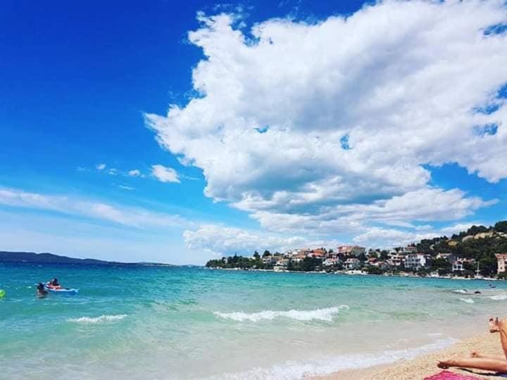 Braco Apartments By The Sea With A Sea View Zaboric Ngoại thất bức ảnh